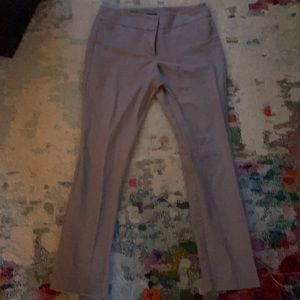 Gray Ann Taylor flat front pants